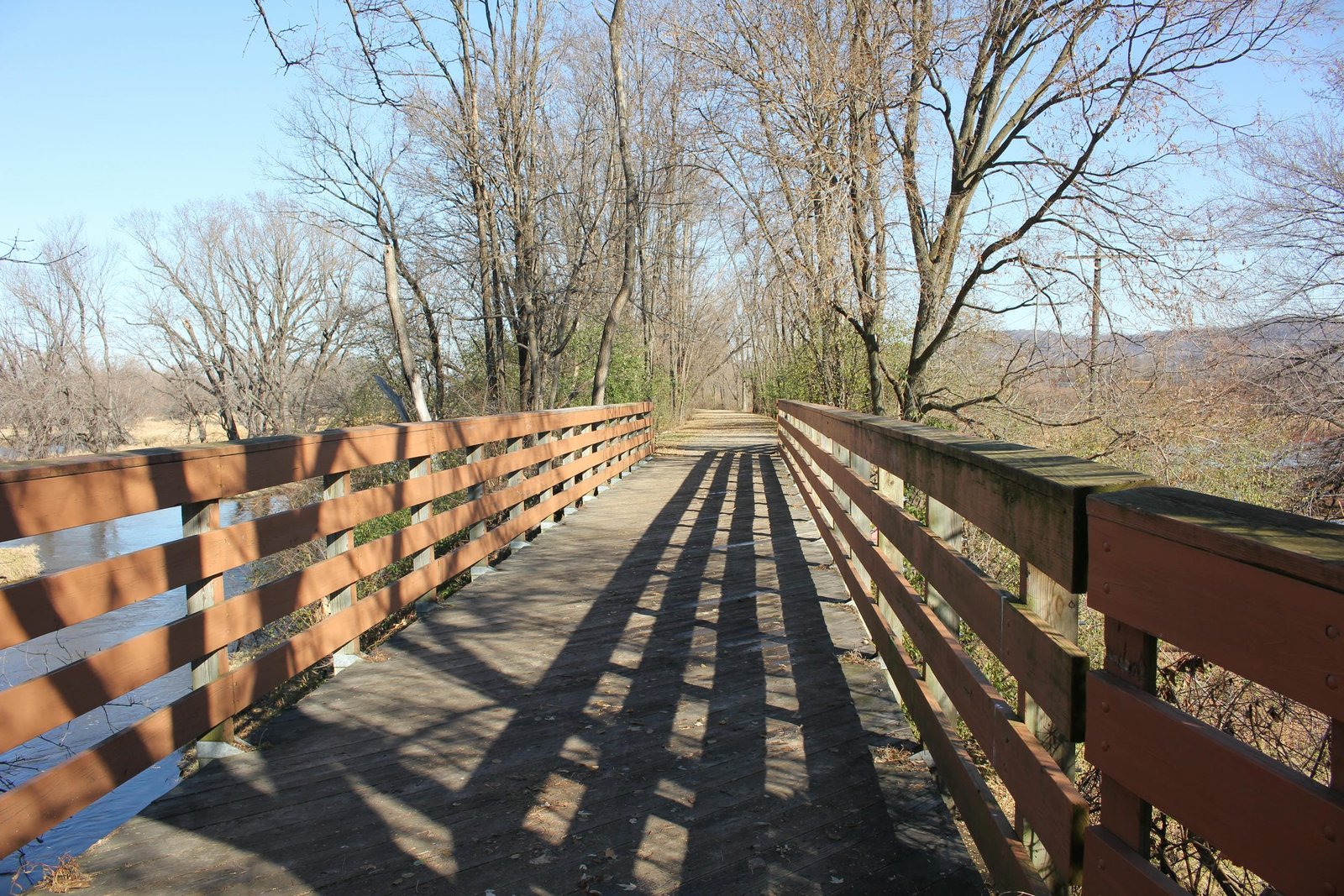 Looking north